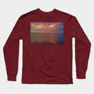 Dawn. Lake Bacalar. Mexico Long Sleeve T-Shirt